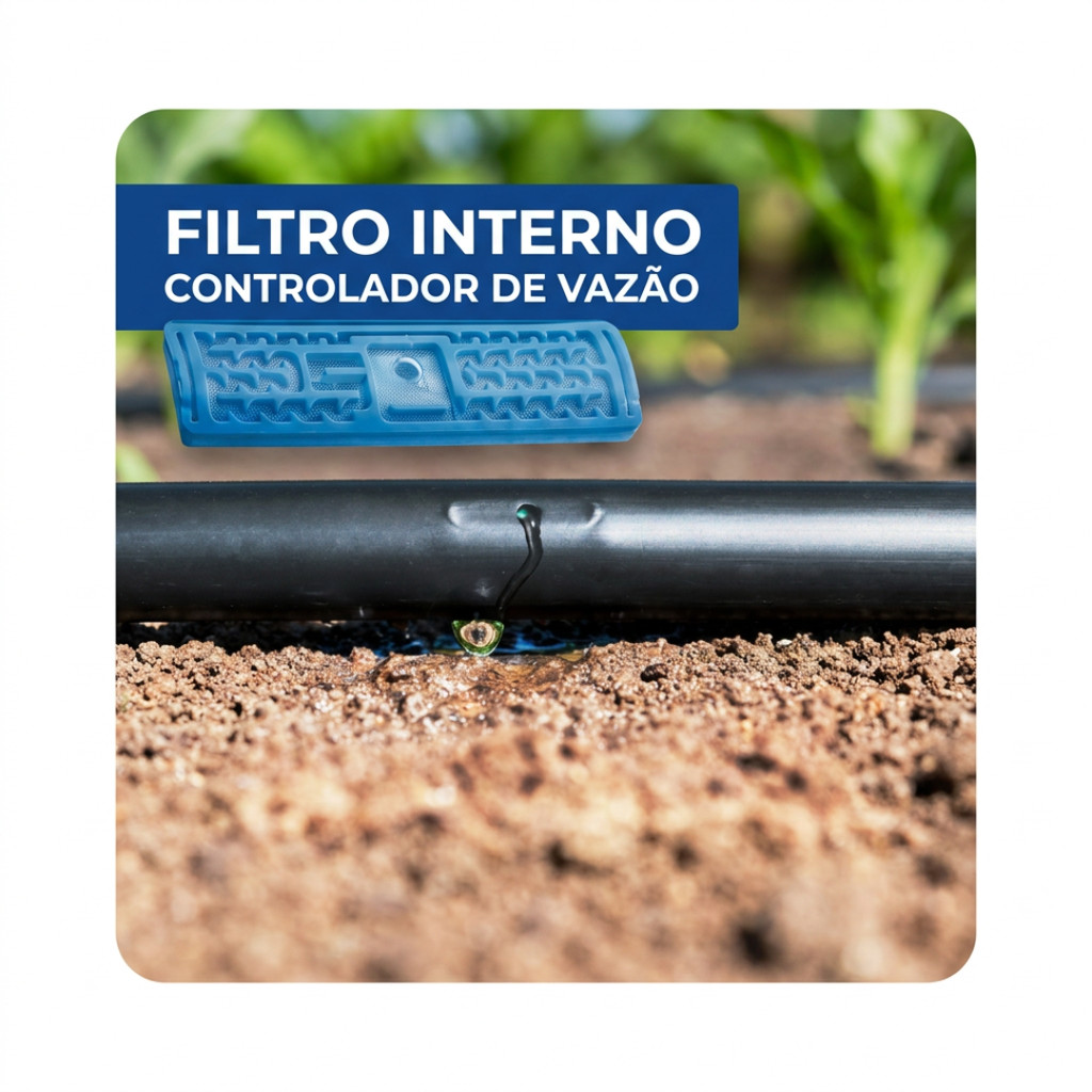 Mangueira de Gotejamento 2.3 L/h 6mil 20cm 1.500m - Drip Plan