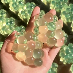 Bonito Claro Uva Geléia Squeeze Brinquedo Macio TPR Mole Fidget Alívio Da Ansiedade Presente Para Crianças Adultos