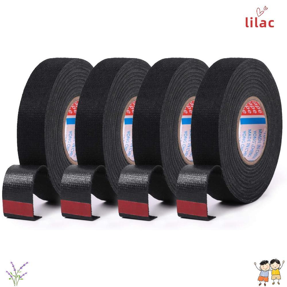 LILAC 15/25M Tecido De Pano Isolamento Elétrico Fita De Embrulho Automotiva Adesiva