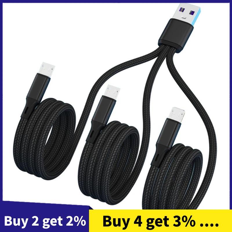 USB2.0 Tipo-A Macho Para Triplo Micro USB Conectores Cabo De Carregamento Divisor De Energia Adaptador 1.2M B