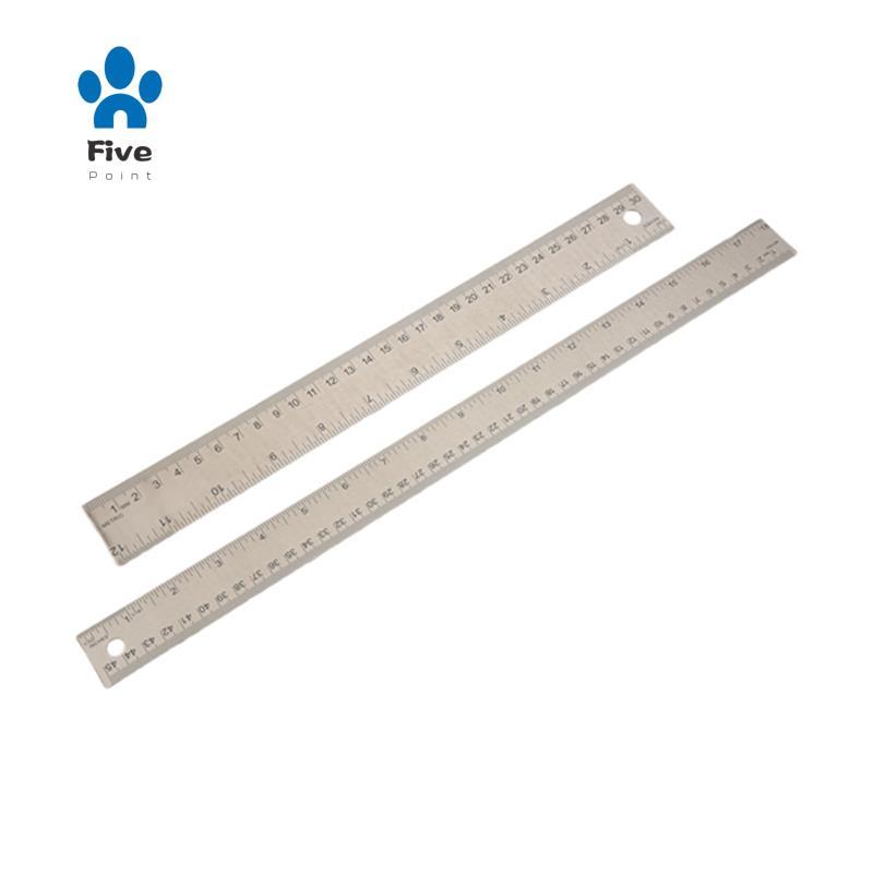 Régua De Metal Antiderrapante Com Suporte De Cortiça : (12 + 18 Polegadas) Aço Inoxidável Réguas Antiderrapantes E Centí