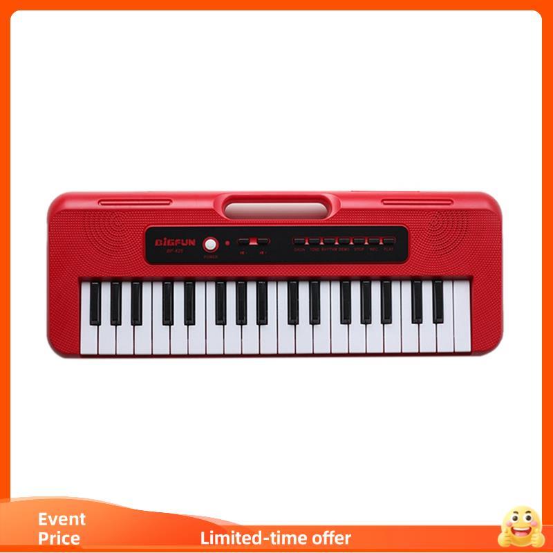 Inclairbigfun 37 Teclas Teclado Eletrônico Piano Música Digital Placa Chave Microfone Presente Das Crianças Iluminação M
