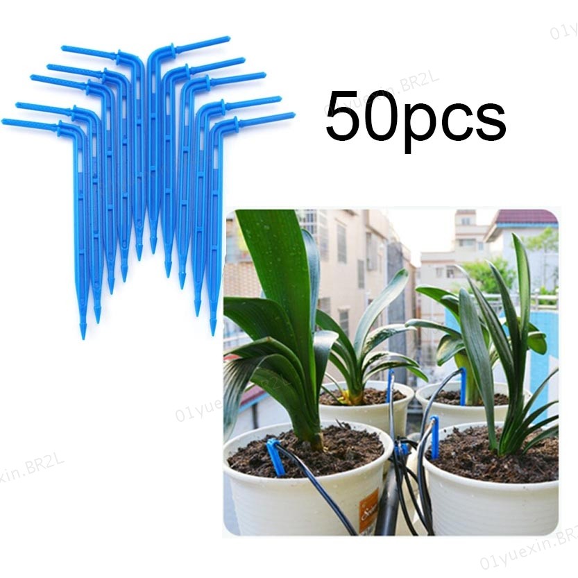 50 Peças Micro Gotejador De Fluxo 3/5mm Mangueira Jardim Conta-Gotas De Água Sistema De Irrigação De Seta BR2L