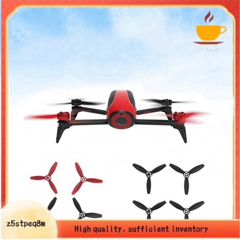 4 Peças Adequadas Para Papagaio Bebop 2 Lâminas De Hélice De Drone Acessórios Preto + Vermelho