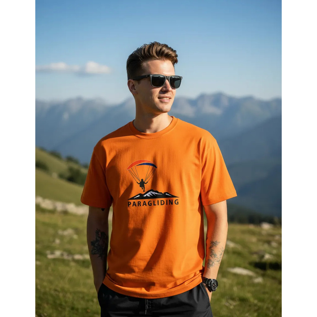 Camiseta Camisa Algodao Esporte Esportiva Parapente