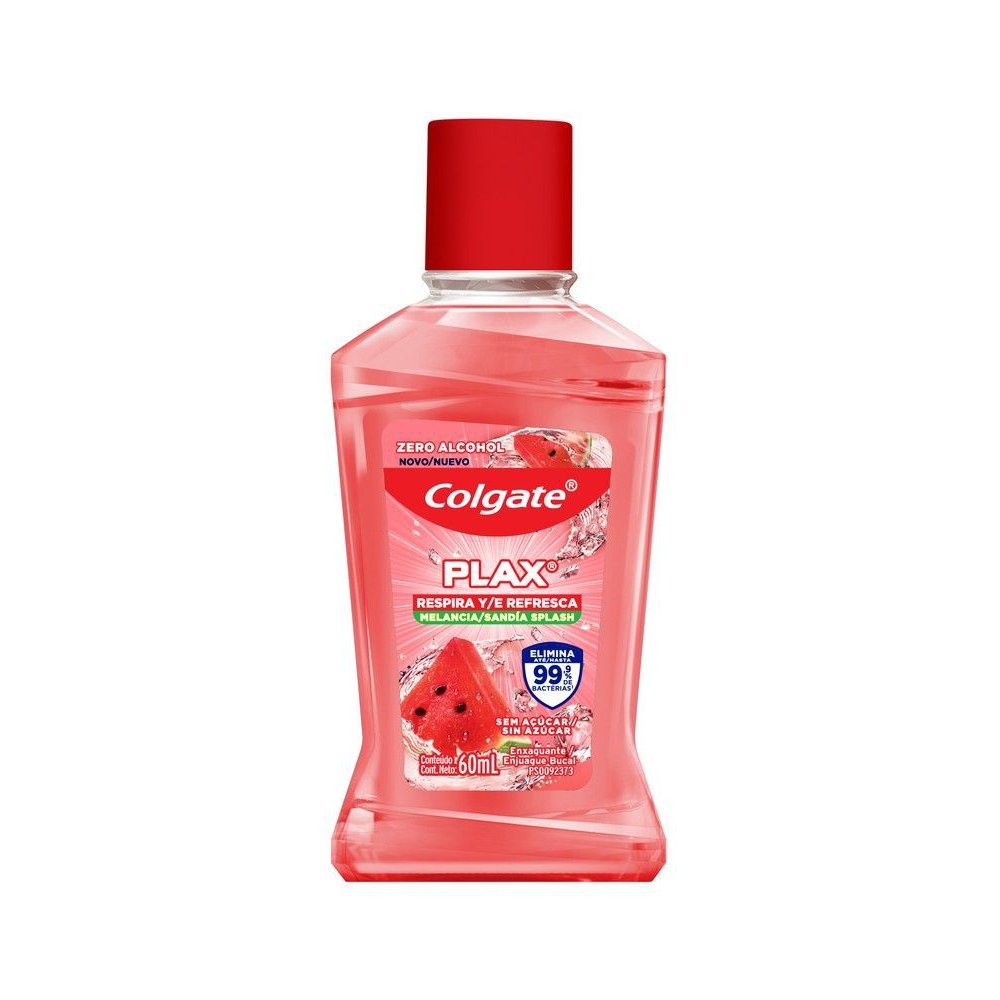 Solução Bucal Colgate Plax Melancia Zero Alcool 60ml