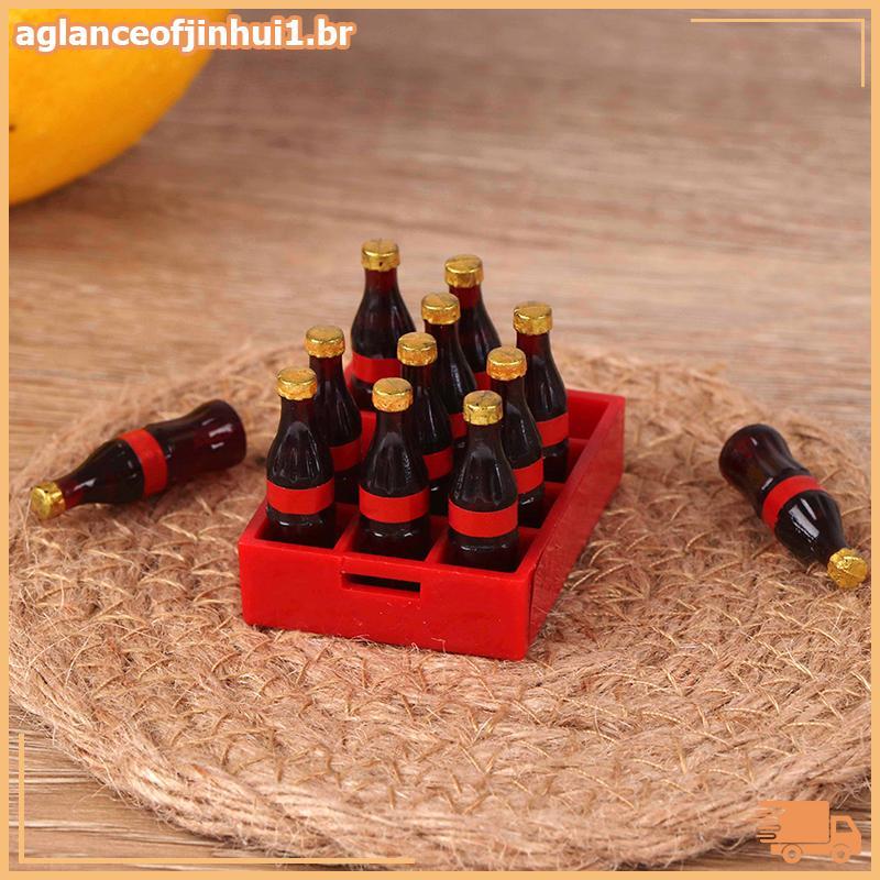 [AGBR] Uma Dúzia De Modelos De Comida Em Miniatura Bebida Casa De Bonecas 1 : 12 Acessórios Para Brinquedo [BR]