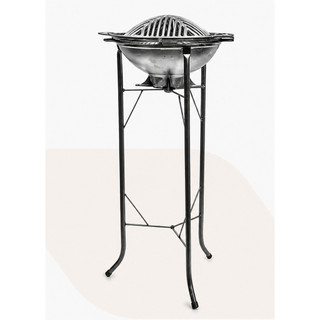 Suporte Churrasqueira Gengiskan Redonda 1 Peça 84cm Alto Churrasco Fácil Praticidade