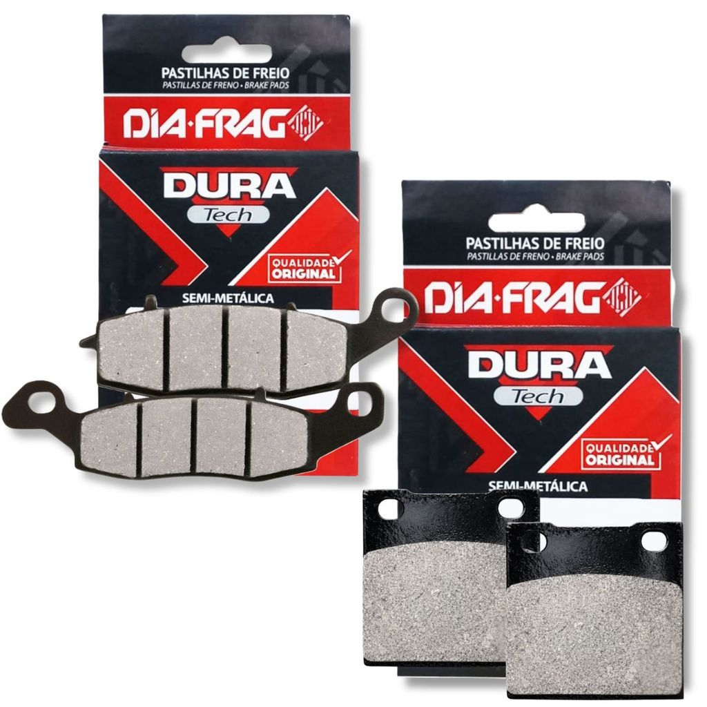 Kit Pastilhas de Freio P/ Suzuki Gs 500 Diafrag