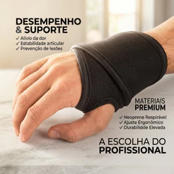 Munhequeira Ortopédica Compressiva Ajustável Academia Crossfit Suporte Para Punho Pronta Entrega
