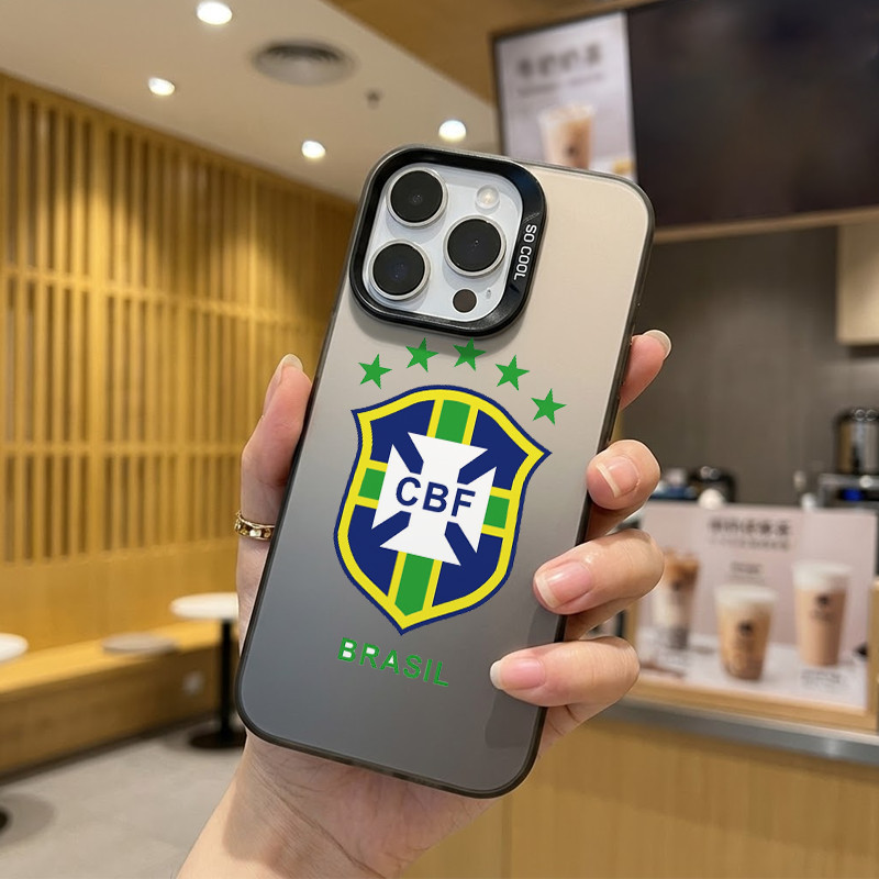 QF Cinco Estrelas Logotipo Da Equipe Brasil Capa De Telefone Clássica Para Redmi 10 12C 13C 9A A2 3 Note Pro 4G 5G Xiaom