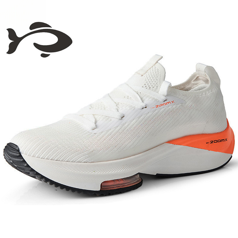 Tênis de corrida para maratona, tamanho grande 36-46, para corrida de longa distância, com amortecimento a ar, tênis esp