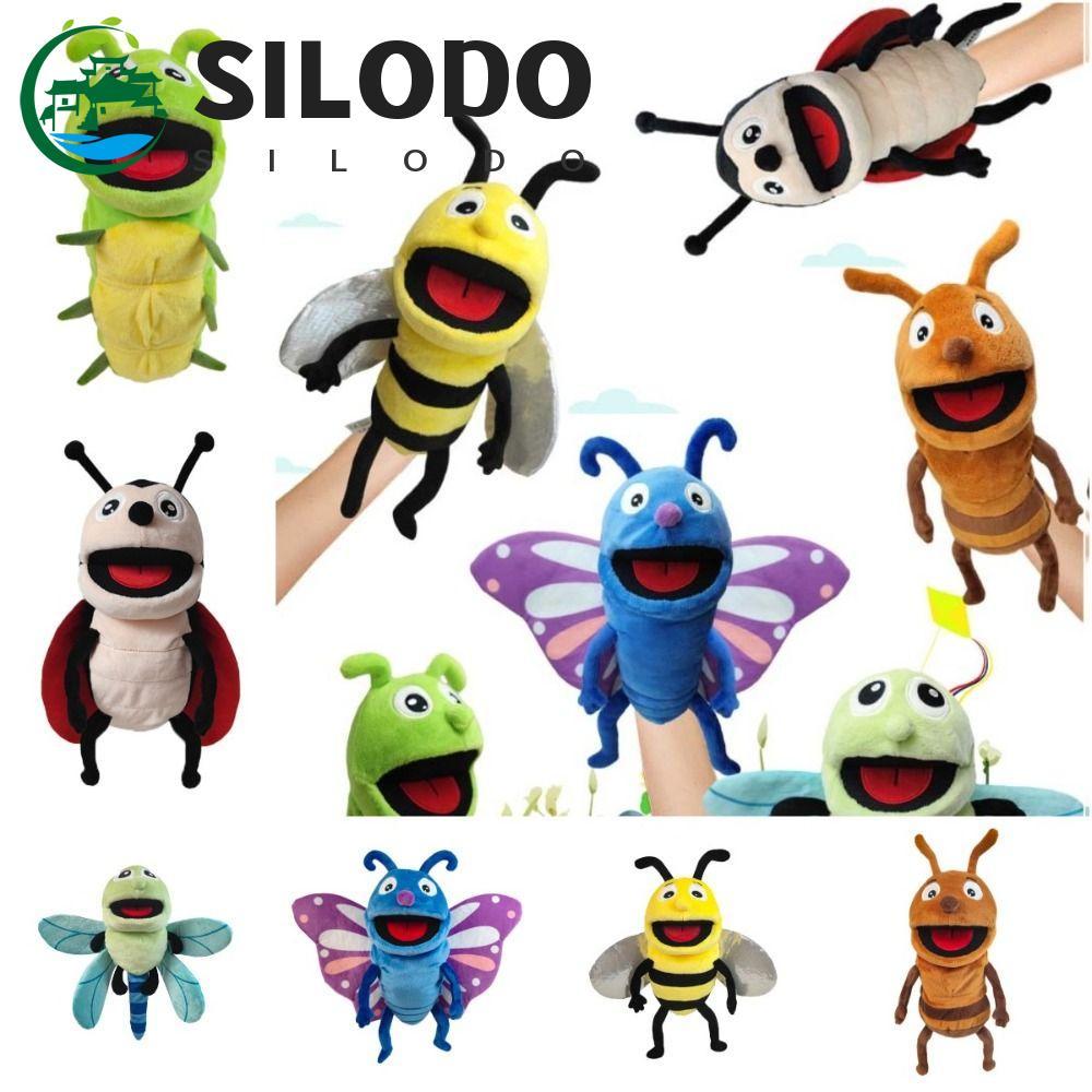 SILODO Fantoche De Mão De Inseto Animal , Abelhas De Pelúcia Libélulas , Joaninhas