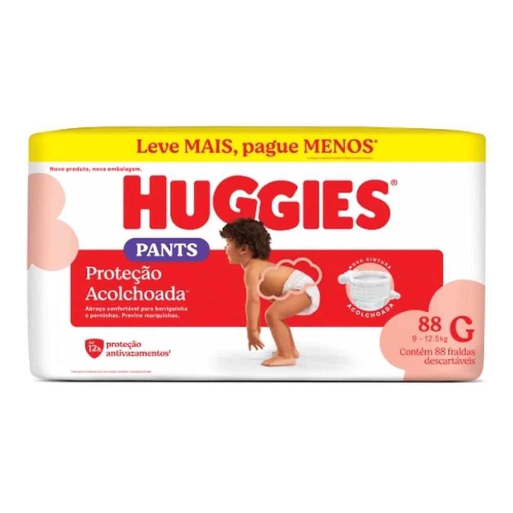 Fralda Huggies Máxima Proteção Roupinha G Max 88 Unidades