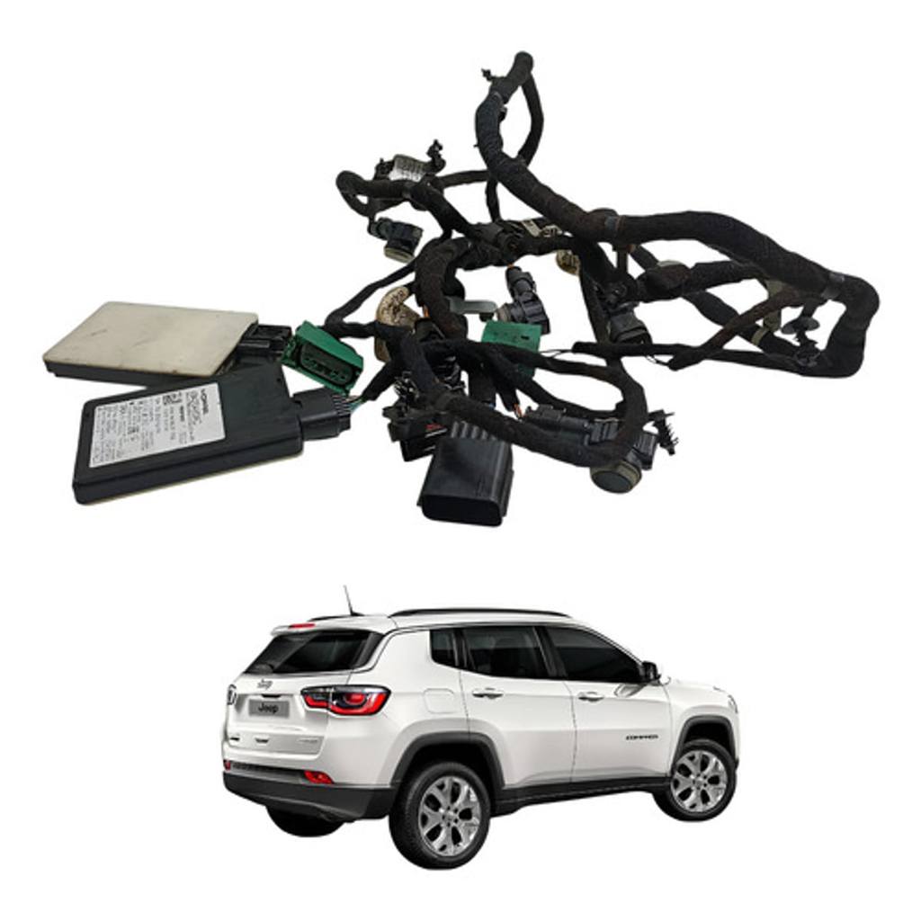 Chicote Sensor Re Estacionamento Jeep Compass 2.0 2020 2022 Preto