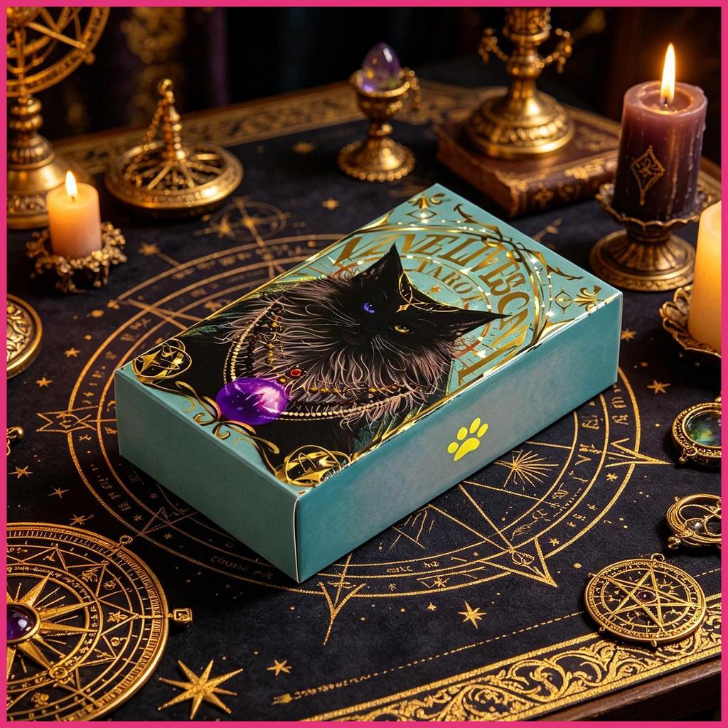 Para Consulte A Descrição Oracle Card Inglês Completo 78 Folhas Nine Lives Cat Fortune Telling Cards Viagens Em Casa lan