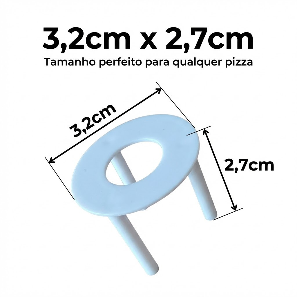 Mesinha Suporte Para Pizza Apoio Proteger Embalagem Evitar Grude na Pizza Padaria Pizzaria