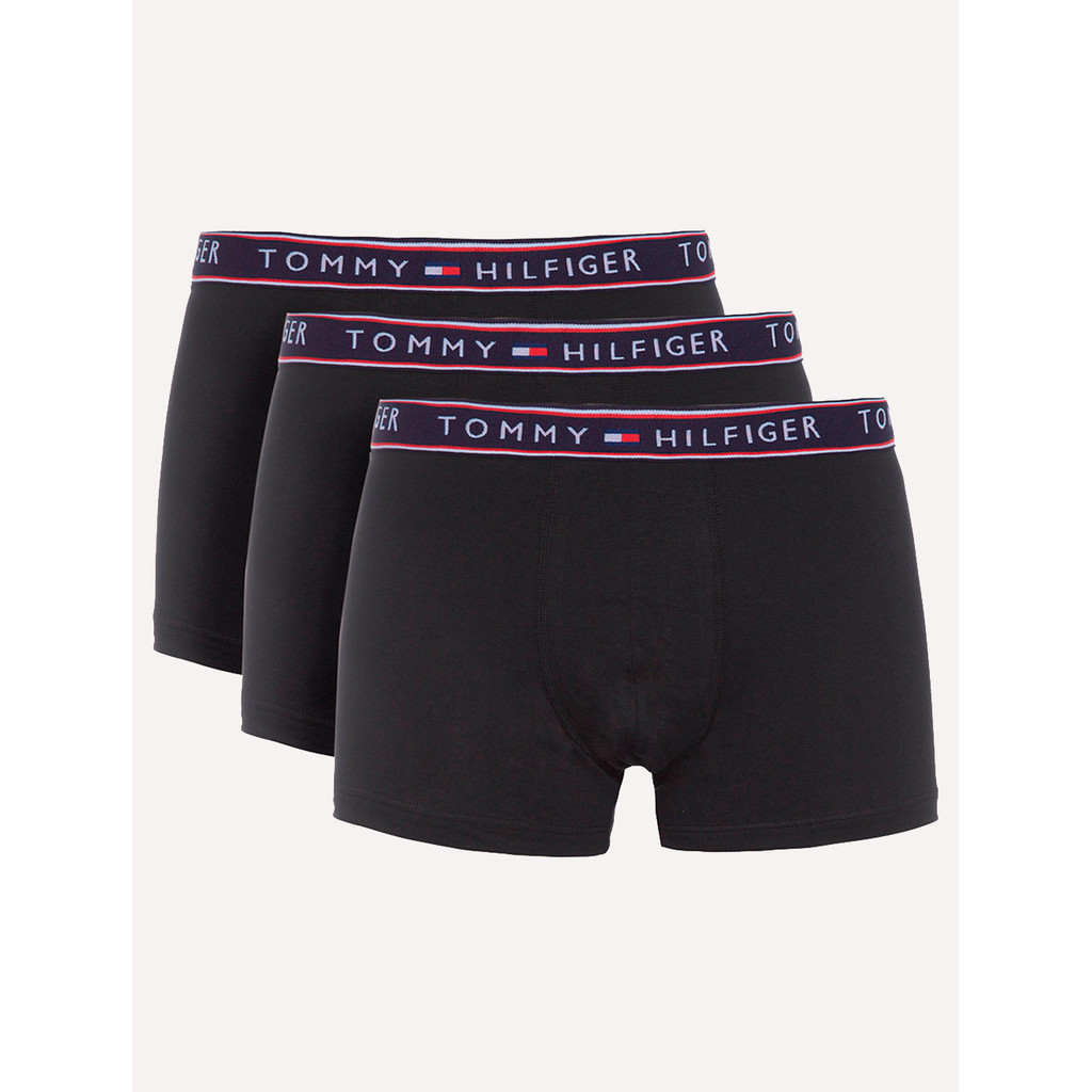 Cueca Tommy Hilfiger Cotton Stretch Trunk Colors Preta Pack
