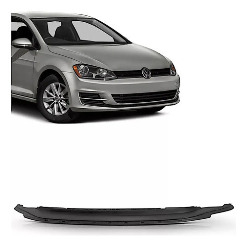 Spoiler Inferior Parachoque Dianteiro Golf 2014 15 16 A 2018 Preto
