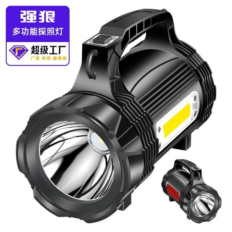 Venda direta à prova de explosão luz forte lanterna LED à prova dwaterproof água holofote carregamento ao ar livre emerg