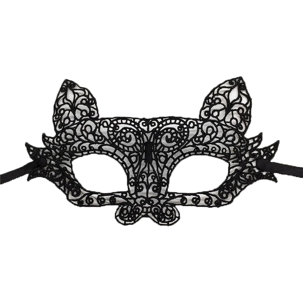 Máscara de Renda para Mulheres, Máscara Veneziana, Máscara de Raposa, Máscara de Gato, Máscara de Fantasia para Hallowee