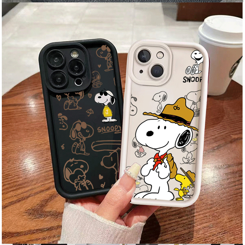 Capa de TPU Super Fofa do Snoopy para Samsung A05 A05S A04 A04E A03 A03S A21S A24 A51 A31 A02 A51 A31 A70 A10S A10 A11 M
