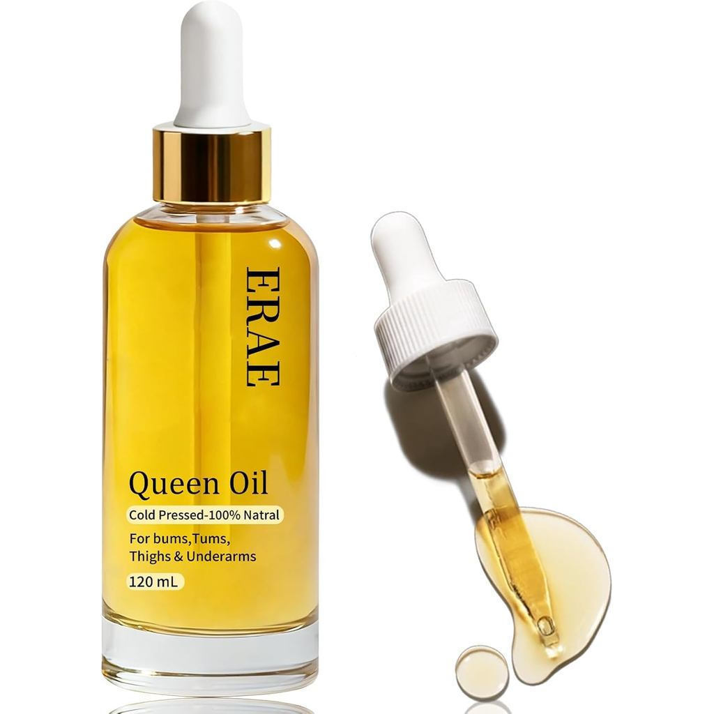 SavariEraeQueenOil, Óleo para Rosto e Corpo para Pele Crepe e Madura, Hidratação Firmadora, Suporta a Barreira para Braç