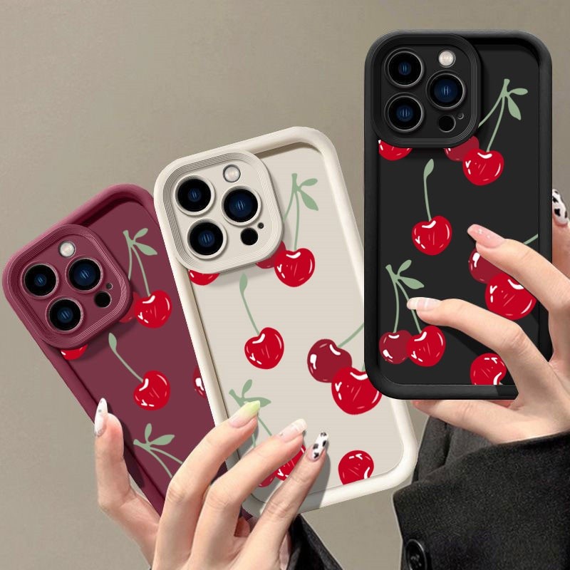Capa De Telefone INS Red Cherry Para One Plus 8T 10R 11 12 13 15 13T Nord 2 3 4 5 5G CE2 CE3 CE4 CE5 Lite ACE 2 3 6 Câme