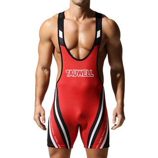 Macacão esportivo masculino TAUWELL juventude colete terno de luta livre moda cor correspondência Fitness natação calças