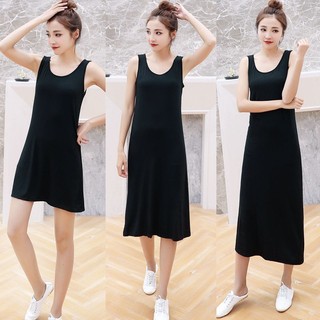 Dois comprimentos colete de comprimento médio saia Base saia interior anágua feminina mais magro olhar Plus Size camisol