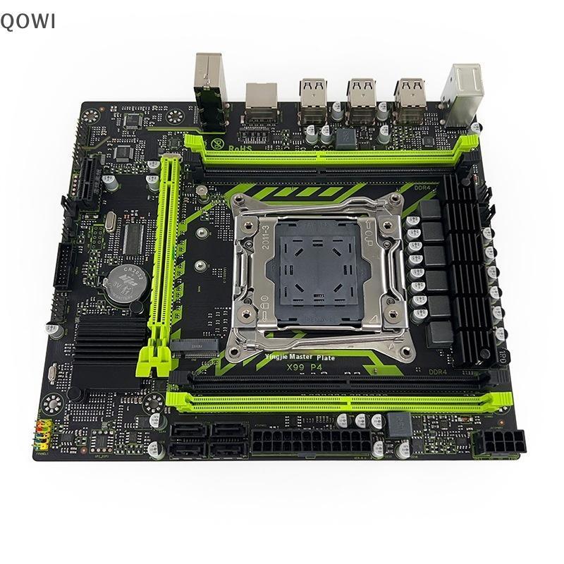 qo X99-P4 2011-3 Conjunto De Placa-Mãe Kit Desktop Servidor ECC DDR4 X99 2660V3 2680V4 Memória NVME M . 2 SATA br