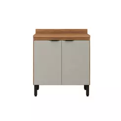 Gabinete de Cozinha Modulado Firenze 2 Portas c/Tampo 80cm Amendola/Nude Prime TX - Demóbile