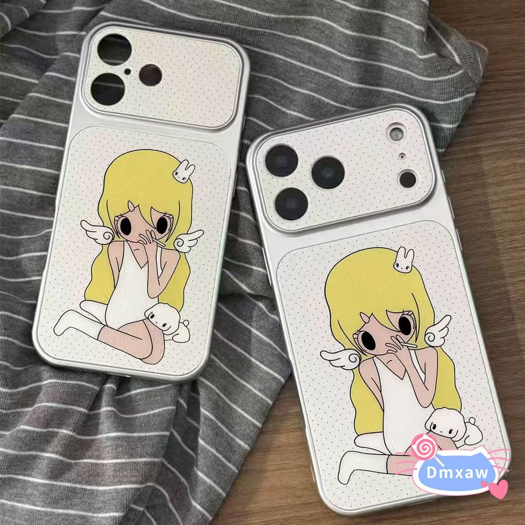 Capa De Telefone Fofa De Menina Anjo Para OPPO Reno 16 Pro 15C 15F 15 Max Mini 14F 14 13F 13 12F 12 FS 11F 11 10 9 Plus