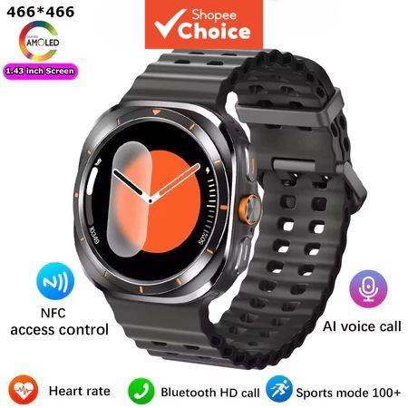 Novo Smartwatch Inteligente com Tela AMOLED, NFC, Chamada Bluetooth, Rastreador GPS à prova d'água para mulheres