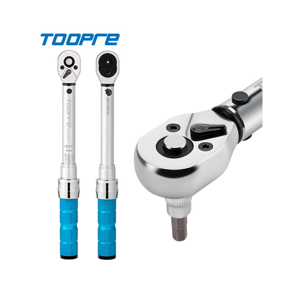 Chave de torque TOOPRE Torque ajustável pré-montado 1/4 Xiaofei 2-24NM Conjunto de Mountain Bike com catraca