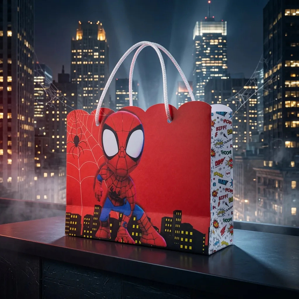Kit Sacolinhas Homem-aranha Cute 20x15x6 Lembrancinha Teen