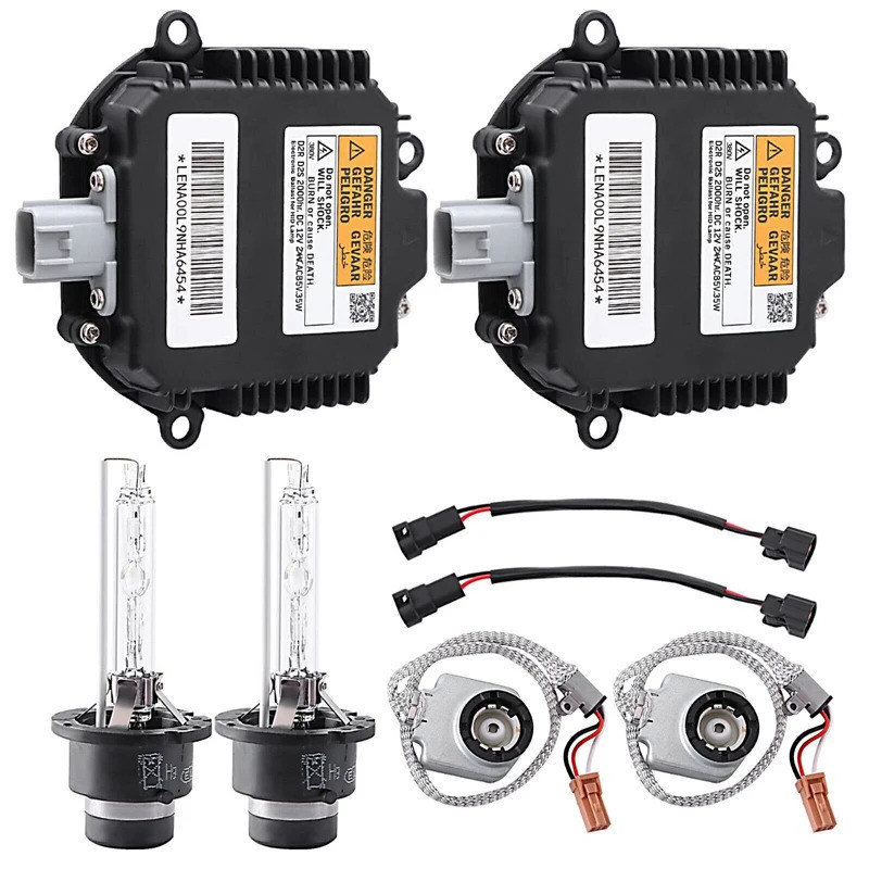 2 X Kit De Reator Xenon Com Cabeça De Ignição De Fio De Lâmpada 28474-89904 Para Nissan 350Z Altima Rogue Infiniti G37 G