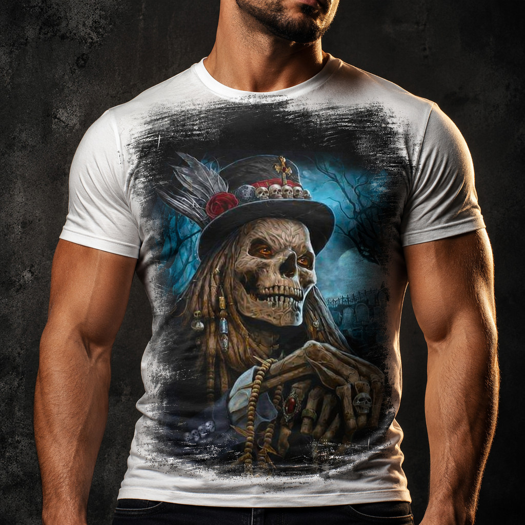 Camisa Camiseta Caveira Vodu 856