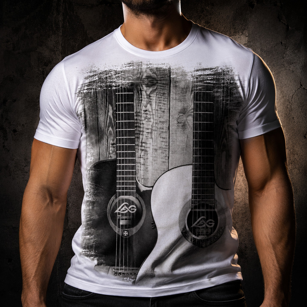 Camiseta Violão Viola Instrumento Musical Notas 6 - Dicelli