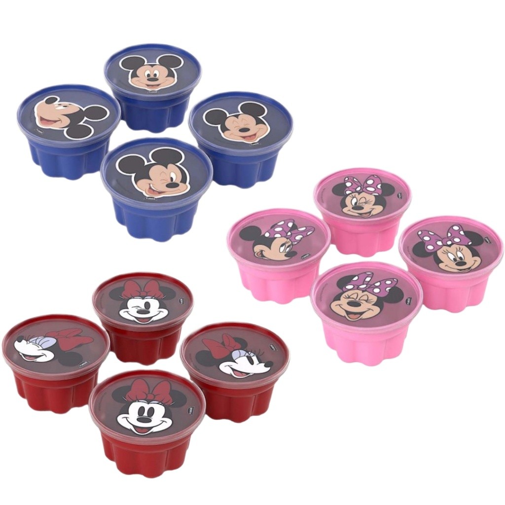 Kit 4 Peças Forma de Gelatina Sobremesa Infantil