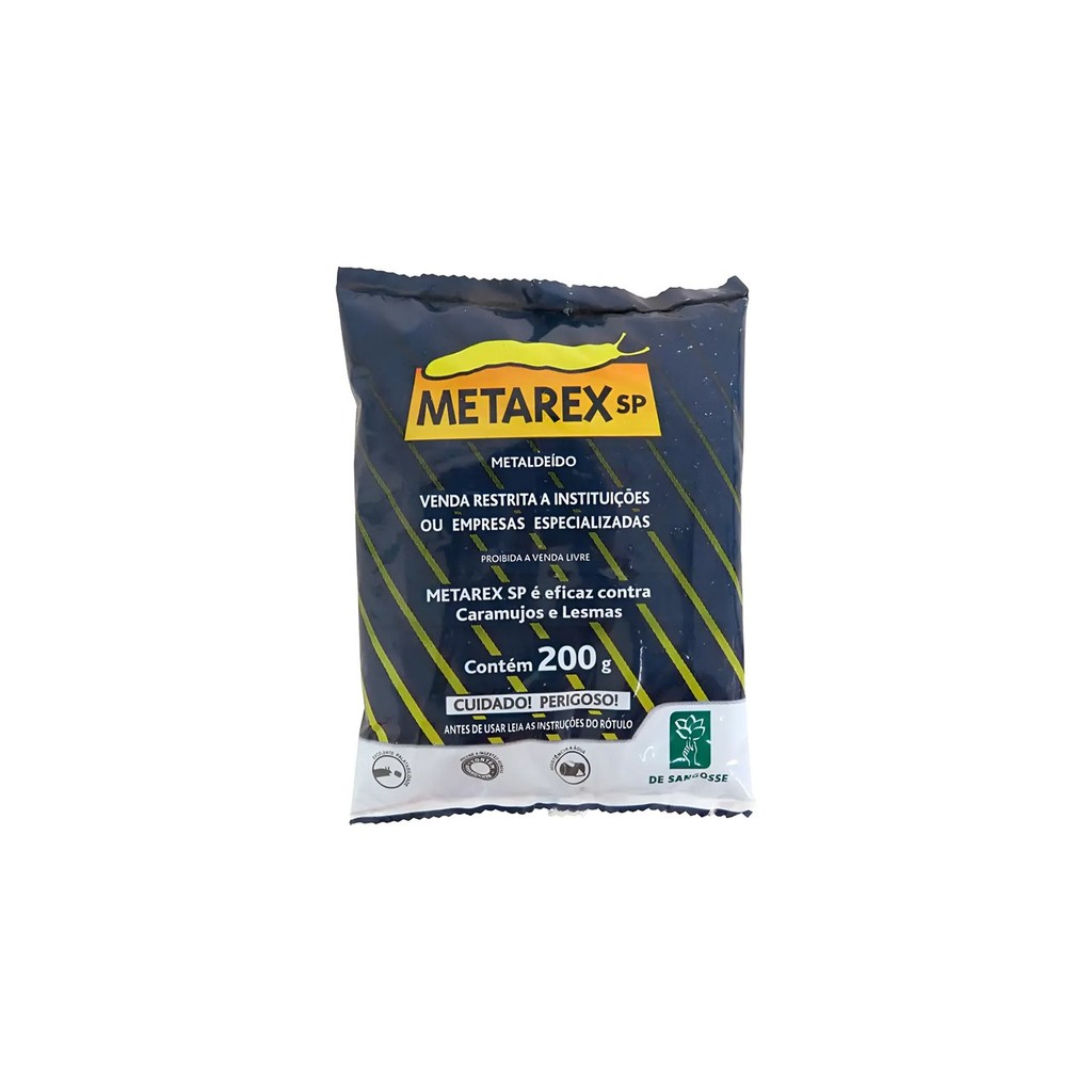Metarex Sangosse Lesmicida Eficaz Contra Caramujos e Lesmas 200gr