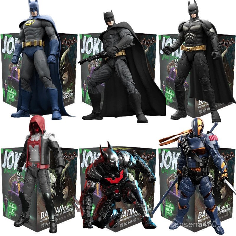 Figura de Ação Original do Batman Arkham Knight JOKER V8.04 1970 DARK KNIGHT Deathstroke Red Hood Blocos de Montar Brinq