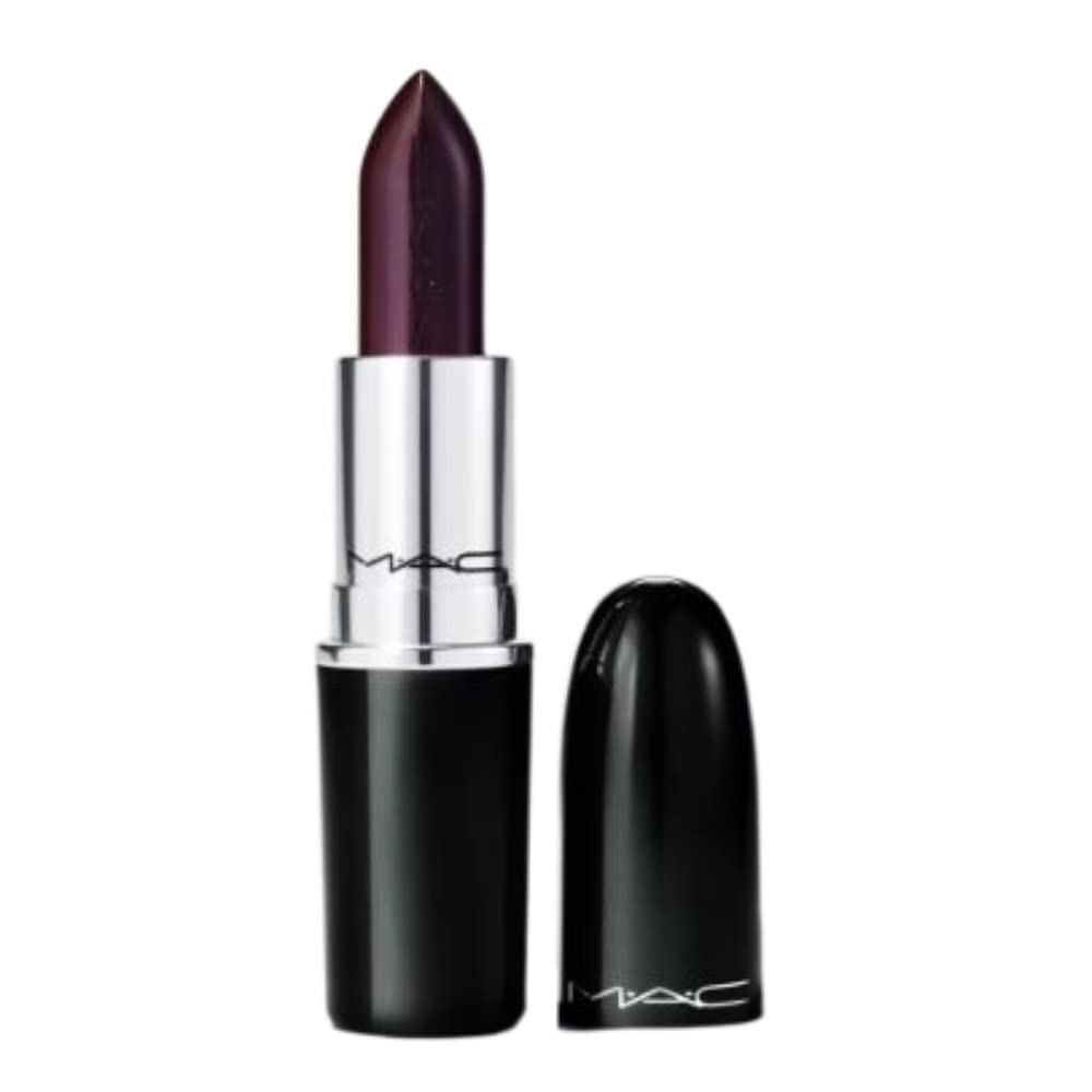 Batom MAC Lustreglass Sheer Shine - 550 Succumb To Plum (Roxo Profundo e Fresco)