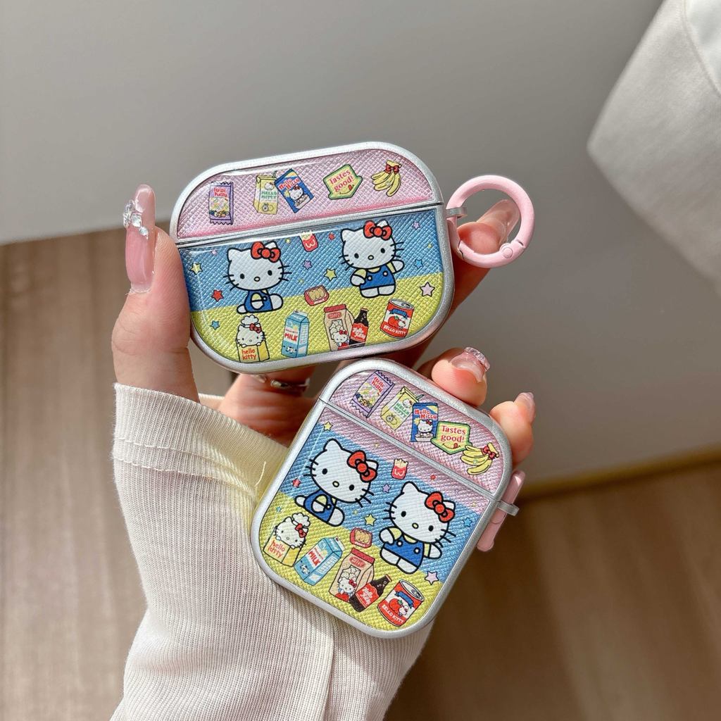 A capa para fones de ouvido Snack Kitty é adequada para Apple Airpods 4 3 2 1 pro2 pro, sendo uma capa protetora anti-qu