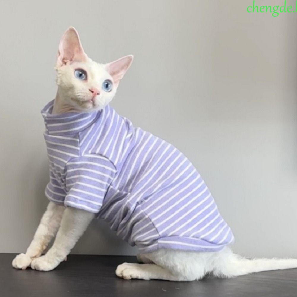 Camisa Base De Gato Sem Pêlos CHENGDEBR , Roupas De Duas Pernas Elásticas Para Gatos Sphynx , Quentes