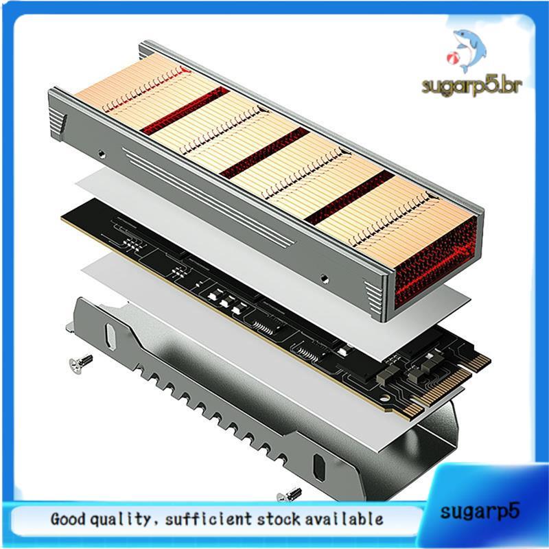 Dissipador De Calor De Alto Desempenho SSD M . 2 NVME , Aletas De Cobre Com Dissipadores Passivos Estrutura De Alumínio