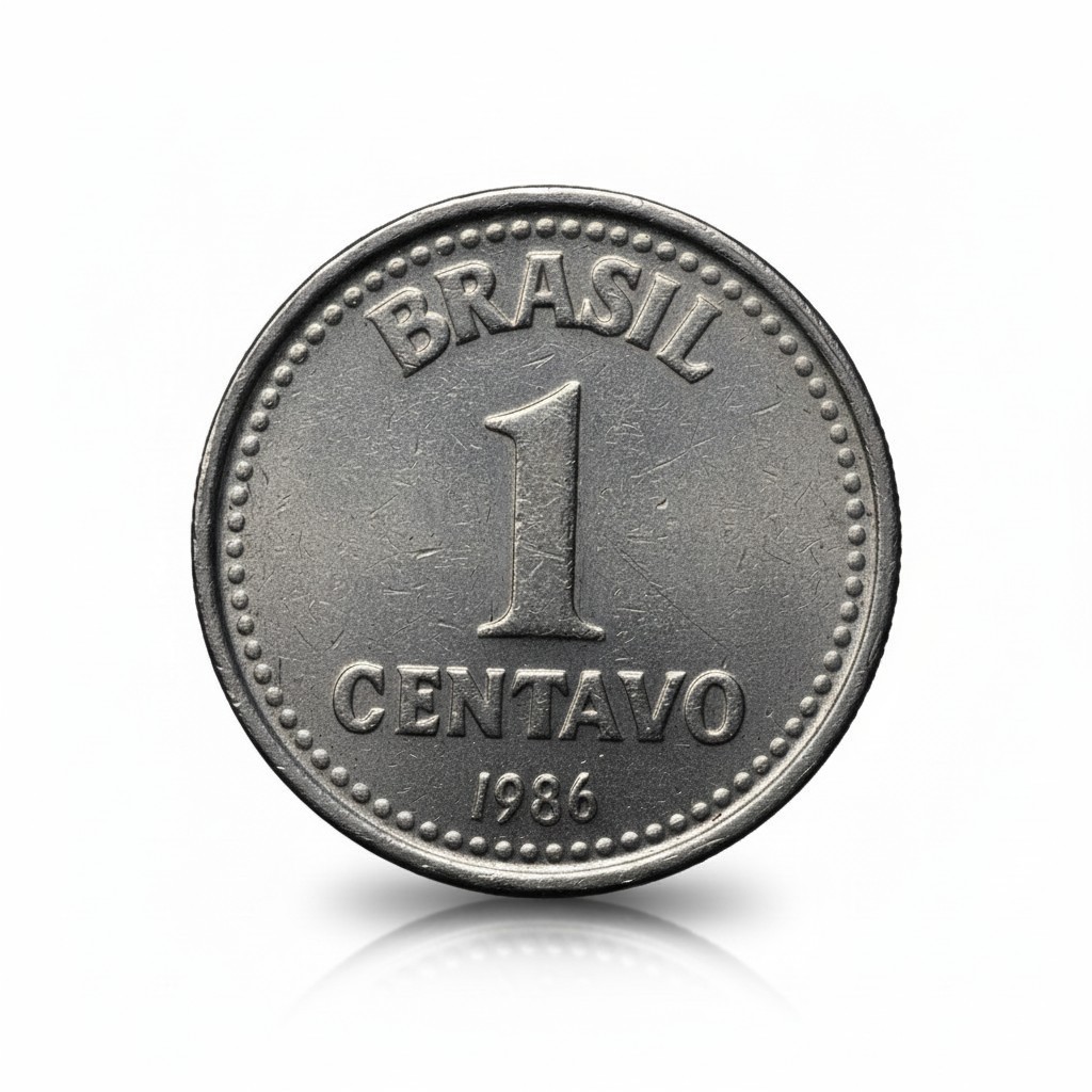 Moeda 1 Centavo 1986 Brasil Antiga Para Coleção