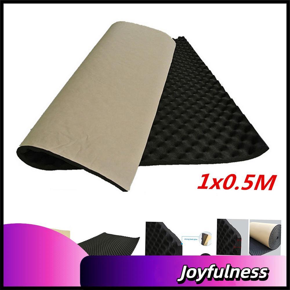 Joyfulness-br Tapete amortecedor de som para carro, isolamento acústico, espuma, subwoofer, 20mm, 500x1000mm