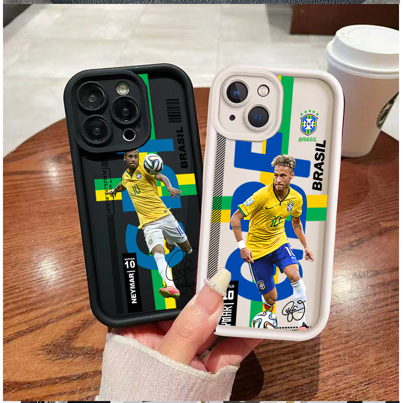 Capa de Silicone Macia Estrela do Futebol Neymar para Samsung Galaxy A56 A16 A06 A55 A54 A54 A53 A15 A14 A35 A34 A17 A07