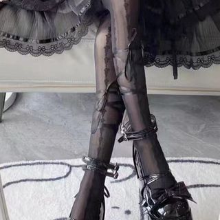 Novo produto japonês estilo balé atado corretivo fino lindas meias de perna Lolita menina quente Leggings